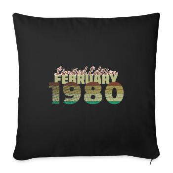 45th Anniversary Limited Edition (SCR) 02/1980 - Sofa pillowcase 17,3'' x 17,3'' (45 x 45 cm) - black - Front
