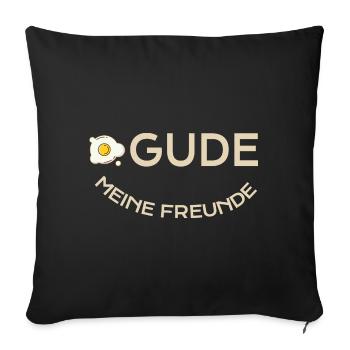 Hesse: EI Gude - Sofa pillowcase 17,3'' x 17,3'' (45 x 45 cm) - black - Front