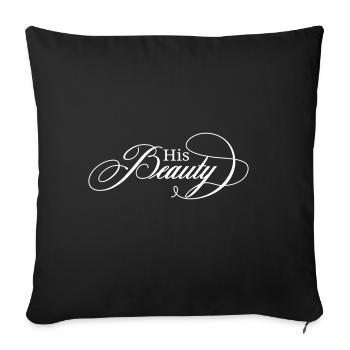 his_beauty - Sofakissenbezug 45 x 45 cm - Schwarz - Vorne