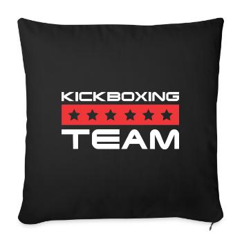 Équipe de kickboxing - Housse de coussin décorative 45 x 45 cm - noir - Devant