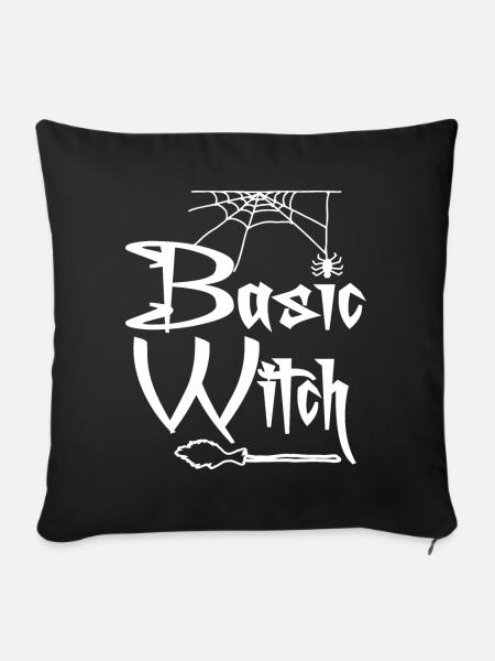 Halloween Basic Witch | Hexe | Wicca - Sofakissenbezug 45 x 45 cm - Schwarz