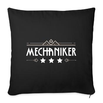 Mechaniker Beruf - Sofakissenbezug 45 x 45 cm - Schwarz - Vorne