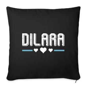 Daniel - Housse de coussin décorative 45 x 45 cm - noir - Devant