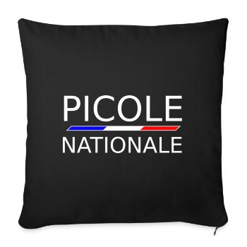 Picole Nationale - Housse de coussin décorative 45 x 45 cm - noir - Devant