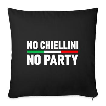 CHIELLINI ITALY ITALIAN FLAG FOOTBALL - Sofa pillowcase 17,3'' x 17,3'' (45 x 45 cm) - black - Front