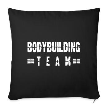 Équipe de musculation - Housse de coussin décorative 45 x 45 cm - noir - Devant