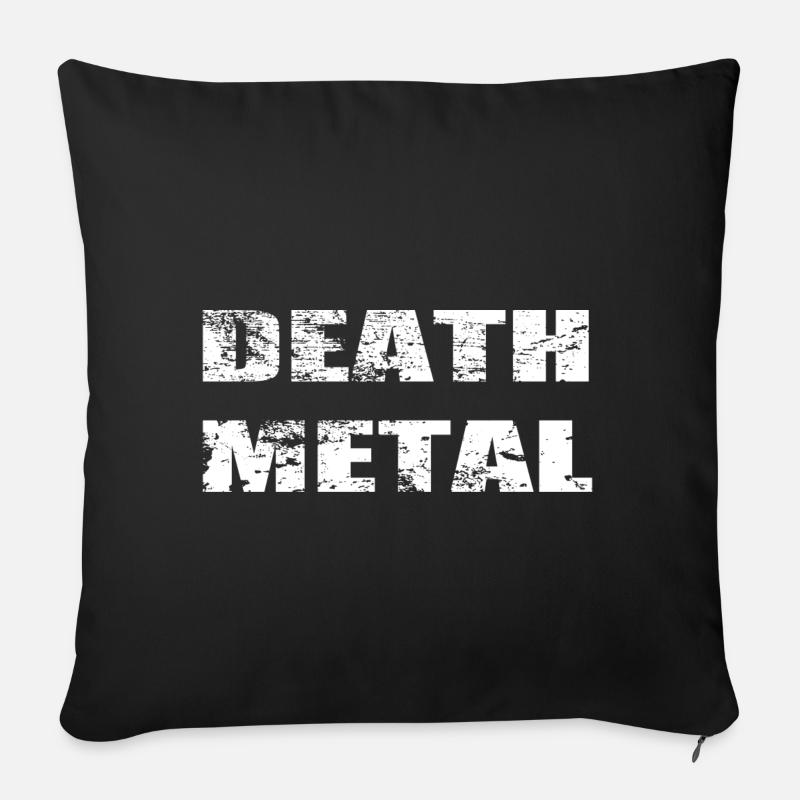 DEATH METAL - Sofakissenbezug 45 x 45 cm - Schwarz