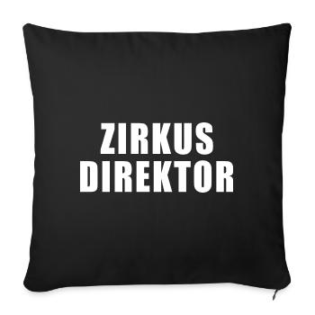 CIRCUS DIRECTOR GIFT OFFICE HUMOR CHEF HEAD - Sofa pillowcase 17,3'' x 17,3'' (45 x 45 cm) - black - Front