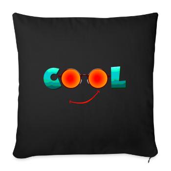 Refroidir - Housse de coussin décorative 45 x 45 cm - noir - Devant