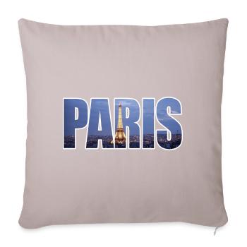 Paris - Sofa pillowcase 17,3'' x 17,3'' (45 x 45 cm) - light taupe - Front