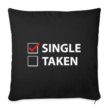 Prise unique - Housse de coussin décorative 45 x 45 cm - noir - Devant