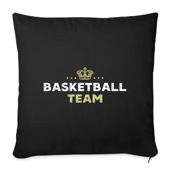 Équipe de basket-ball - Housse de coussin décorative 45 x 45 cm - noir - Devant