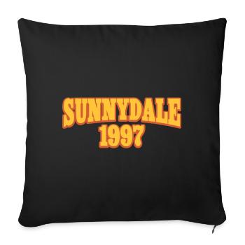 Sunnydale en 1997 - Housse de coussin décorative 45 x 45 cm - noir - Devant
