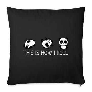 C’est comme ça que je roule - Housse de coussin décorative 45 x 45 cm - noir - Devant