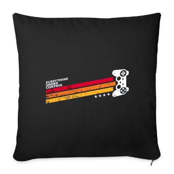 23F 0234 bk - Sofa pillowcase 17,3'' x 17,3'' (45 x 45 cm) - black - Front