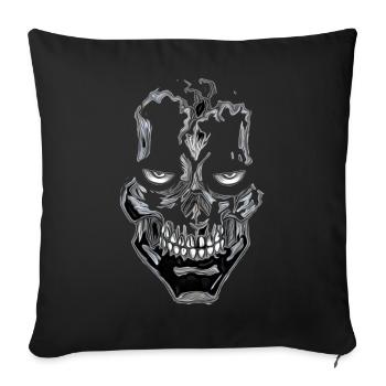 Skull Shine Gothic Skull - Sofa pillowcase 17,3'' x 17,3'' (45 x 45 cm) - black - Front