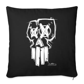 Jour du crâne - Housse de coussin décorative 45 x 45 cm - noir - Devant