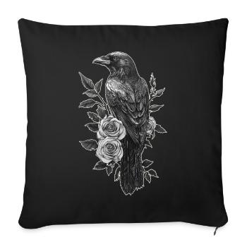 Raven - Sofa pillowcase 17,3'' x 17,3'' (45 x 45 cm) - black - Front
