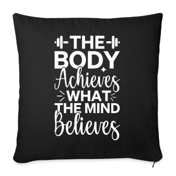 Inspirational Mindset Quote Design - Sofa pillowcase 17,3'' x 17,3'' (45 x 45 cm) - black - Front