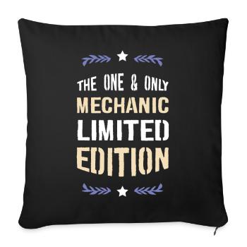 Édition mécanique limitée - Housse de coussin décorative 45 x 45 cm - noir - Devant