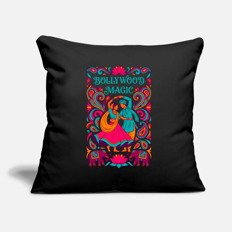 Bollywood Magic - Danse indienne ornée Housse de coussin décorative 45 x 45 cm