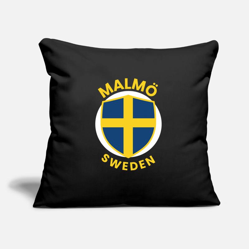 Bouclier de Malmö Suède Housse de coussin décorative 45 x 45 cm