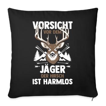 Hunting Hunting Huntsman Hunters - Sofa pillowcase 17,3'' x 17,3'' (45 x 45 cm) - black - Front