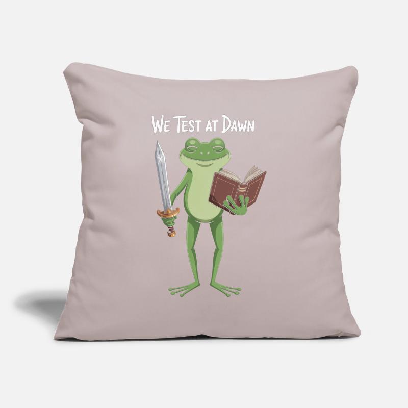 Dawn Test Frog: Sword & Book Sofa pillowcase 17,3'' x 17,3'' (45 x 45 cm)