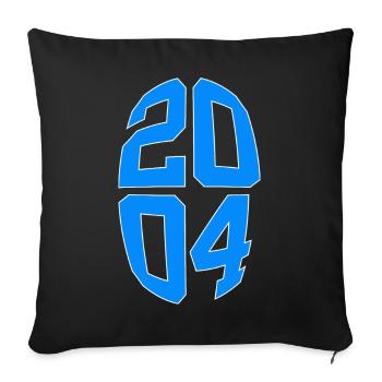 22 YEARS OLD 2004 22ND BIRTHDAY - Sofa pillowcase 17,3'' x 17,3'' (45 x 45 cm) - black - Front