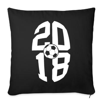 8 ANS DE NAISSANCE 2018 FOOTBALL 8E ANNIVERSAIRE - Housse de coussin décorative 45 x 45 cm - noir - Devant