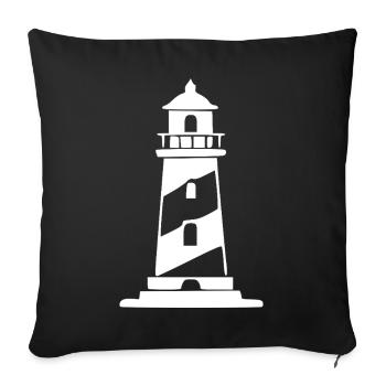 Northern Germany Holiday Gift North Sea Ostee - Sofa pillowcase 17,3'' x 17,3'' (45 x 45 cm) - black - Front