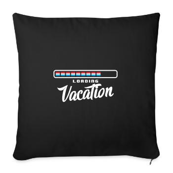 Drapeau luxembourgeois Drapeau luxembourgeois Accueil - Housse de coussin décorative 45 x 45 cm - noir - Devant