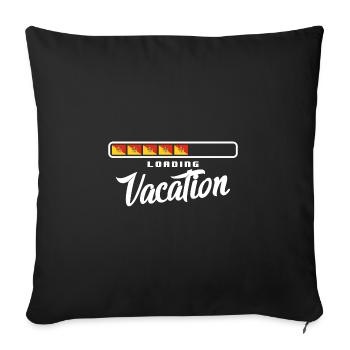Sicile Flag Italie Palerme Trinacria Italia - Housse de coussin décorative 45 x 45 cm - noir - Devant