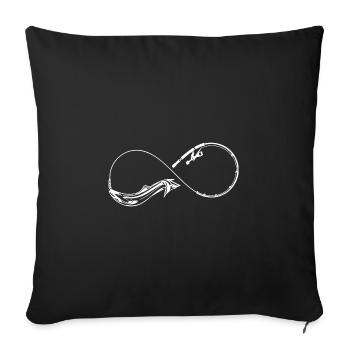 Pêche Pêche Infinity - Housse de coussin décorative 45 x 45 cm - noir - Devant