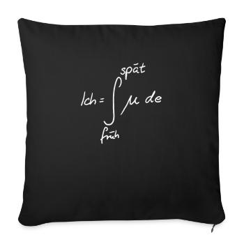Amusement intégral en mathématiques de la fatigue - Housse de coussin décorative 45 x 45 cm - noir - Devant