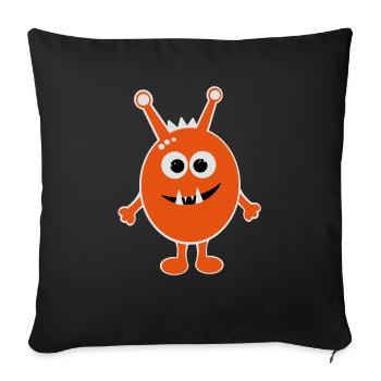 Monster - Sofakissenbezug 45 x 45 cm - Schwarz - Vorne