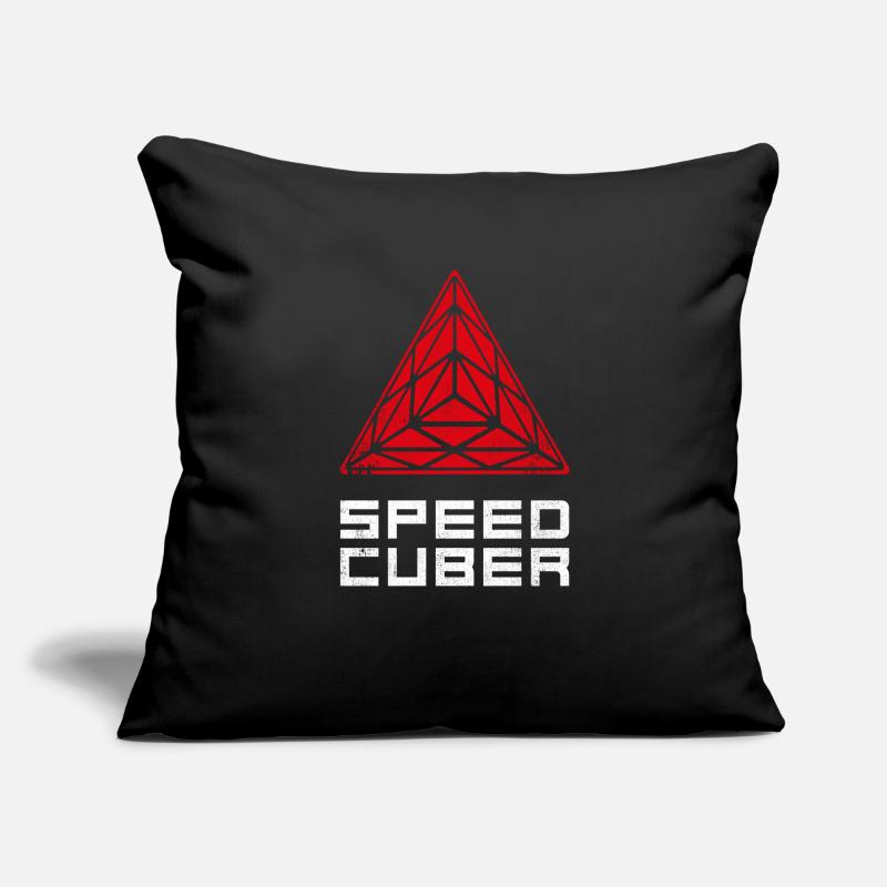 SPEEDCUBER pyraminx3D. Cubing-Cuber-Speedcubing Sofa pillowcase 17,3'' x 17,3'' (45 x 45 cm)