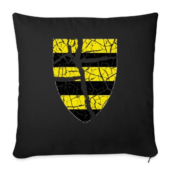 Schiedam Vintage - Sofakissenbezug 45 x 45 cm - Schwarz - Vorne