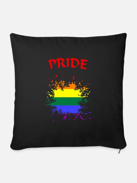 LGBTQ Pride - Sofakissenbezug 45 x 45 cm - Schwarz