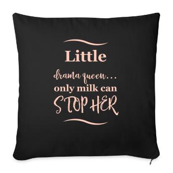 Dictons de bébé - Housse de coussin décorative 45 x 45 cm - noir - Devant