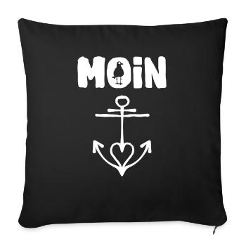 Anker Projekt Offshore moin seagull - Sofakissenbezug 45 x 45 cm - Schwarz - Vorne
