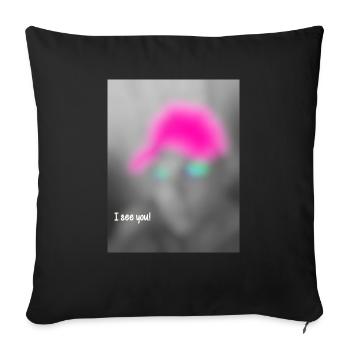 i see you - Sofakissenbezug 45 x 45 cm - Schwarz - Vorne