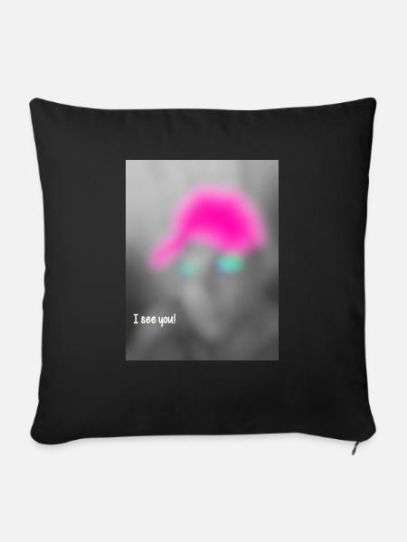 i see you - Sofakissenbezug 45 x 45 cm - Schwarz