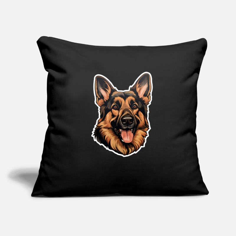 German Shepherd Head Sofa pillowcase 17,3'' x 17,3'' (45 x 45 cm)
