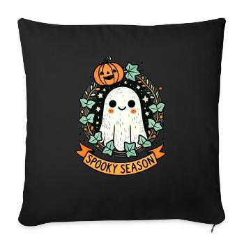 Saison effrayante - Housse de coussin décorative 45 x 45 cm - noir - Devant