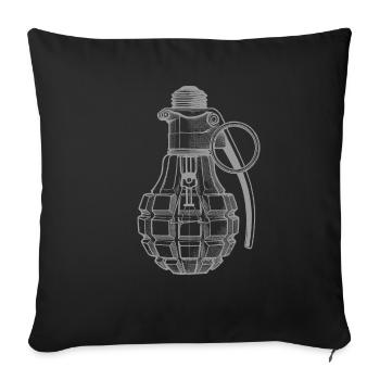 Bulbe - Housse de coussin décorative 45 x 45 cm - noir - Devant