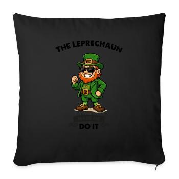leprechaun sonnenbrille comic - Sofakissenbezug 45 x 45 cm - Schwarz - Vorne