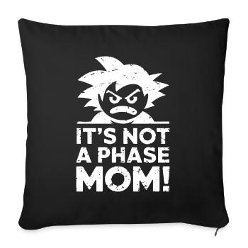 Ce n’est pas une phase maman ! Emo Goth Alternative - Housse de coussin décorative 45 x 45 cm - noir - Devant