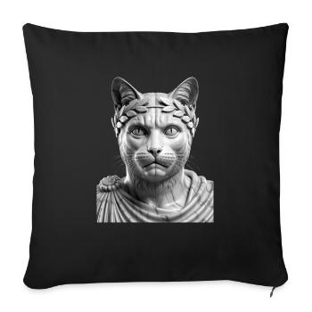 Le stoïcien - Housse de coussin décorative 45 x 45 cm - noir - Devant