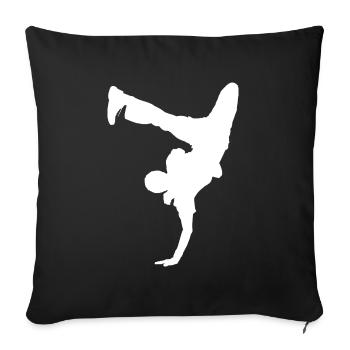 Breakdancer Handstand Gift Kids Breakdance - Housse de coussin décorative 45 x 45 cm - noir - Devant